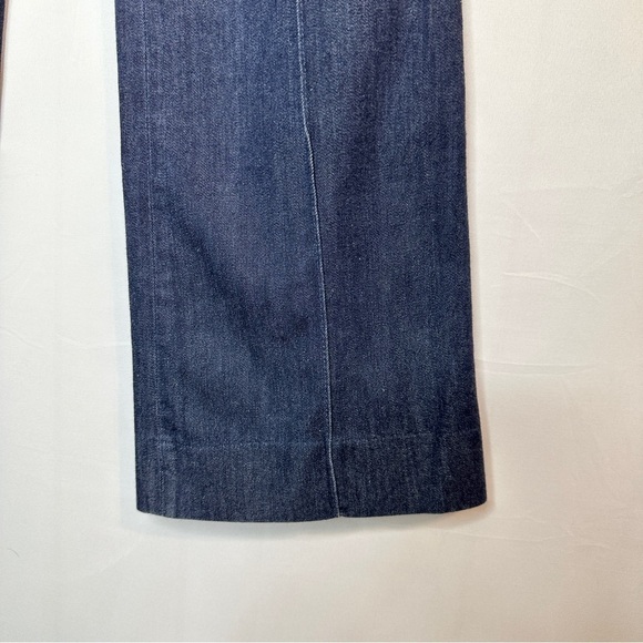Chico’s The Platinum Trouser Belted Wide Leg Pleated Denim Pants Size 00 / US 2 - Picture 4 of 16